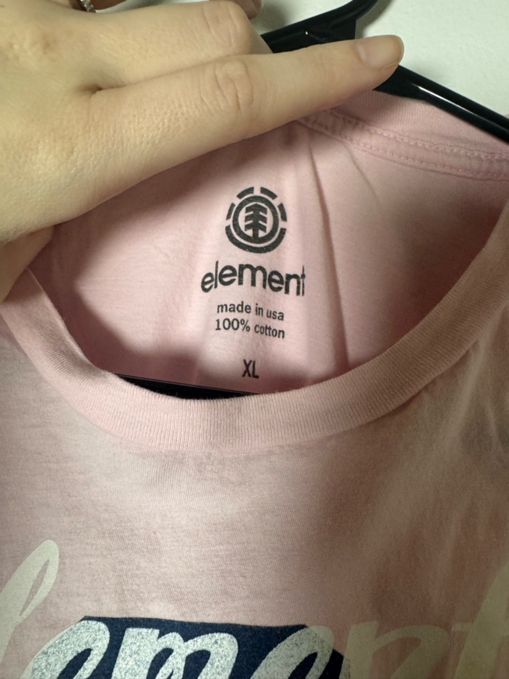 Element Pink Graphic Tee Kids XL 92 Logo Short Sleeve Cotton - Picture 5 of 5